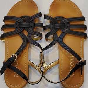 Girls black sandal